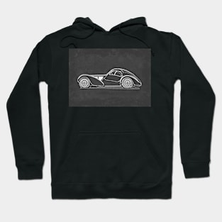 Vintage Automobile Illustration Hoodie